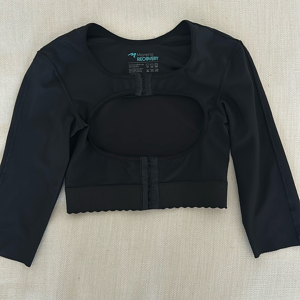 MARENA OPEN BUST VEST 3/4 LENGTH SLEEVES COMPRESSION GARMENT